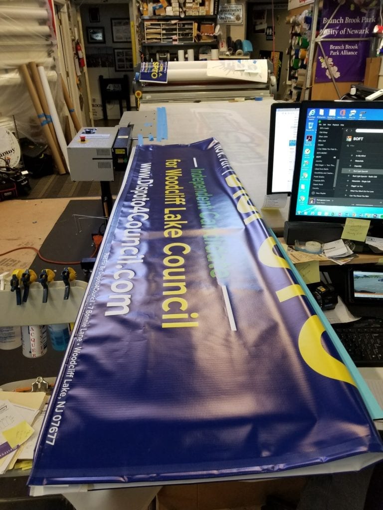 HUGE BANNER PRINTING ARTISTIC SIGNS FAIRFIELD NJ SIGN COMPANY